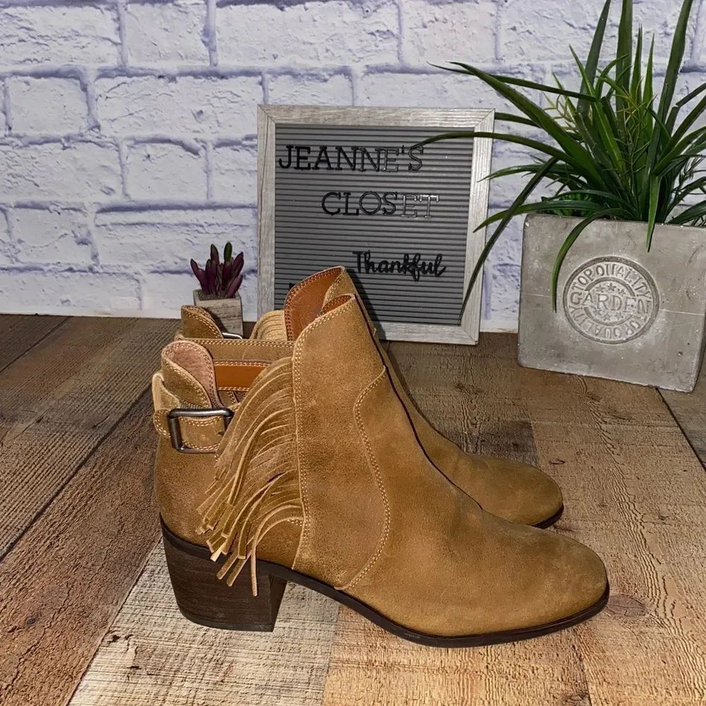 Lucky brand makenna ankle boot in tapenade size 10